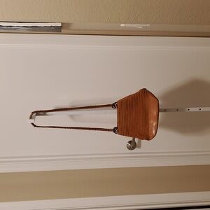 Vintage leather cross body handbag